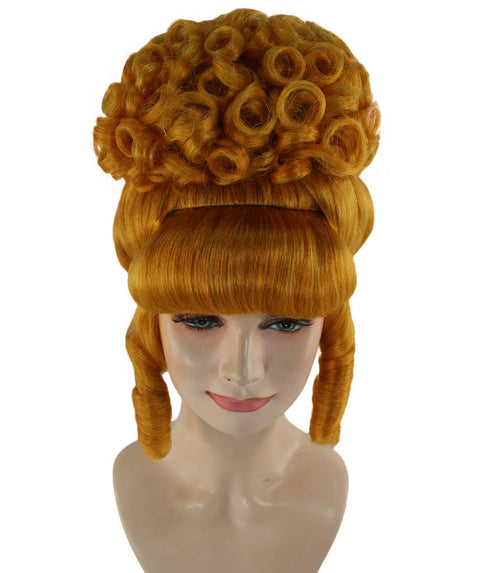 French Renaissance Brown Curly Wig