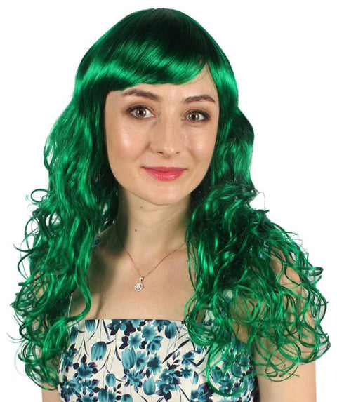 Women's Wig for Cosplay Anti-Hero Girl , Long Curly Party Ready Fancy Cosplay Halloween Wigs , Premium Breathable Capless Cap