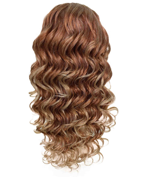 Brown Color Wavy Shoulder Length Trendy Ombre Alice Wig