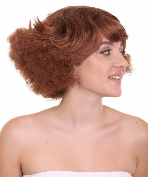 1920's Hollywood Starlet Womens Wig | Brown Vintage Wig | Premium Breathable Capless Cap
