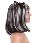 Ghostly Zombie Black and Grey Wig