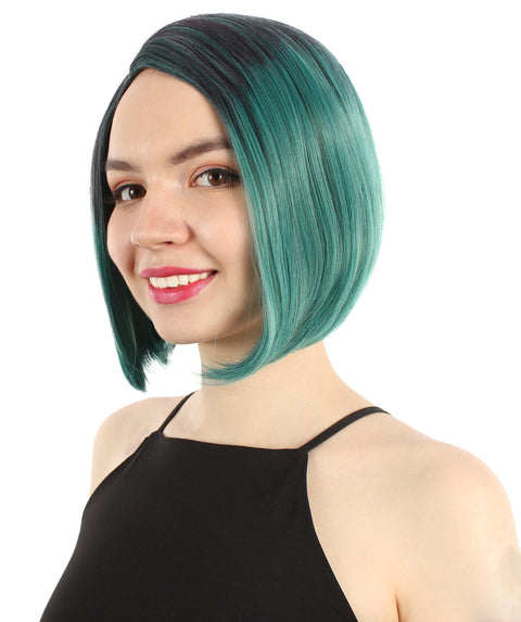 Adult Women"s Halloween Cosplay Shoulder Length Flapper Costume Wig, Multiple Color Options | HPO