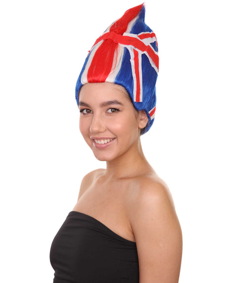 United Kingdom Flag Troll Wig