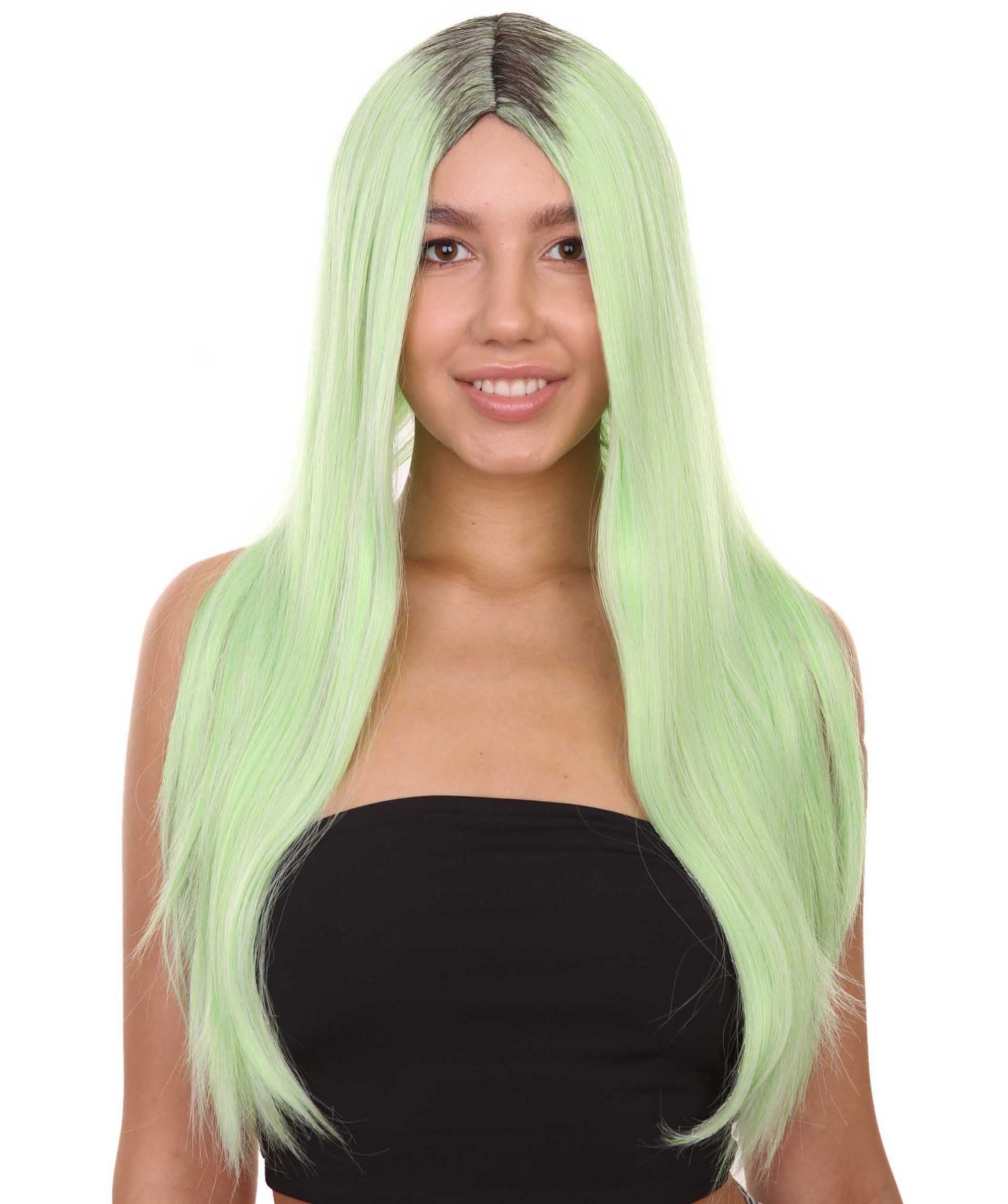 Kylie Jenner Ombre Wig, Green HW-1639 HalloweenPartyOnline