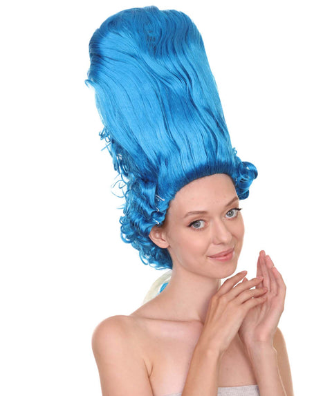 Blue Rococo Updo Wig