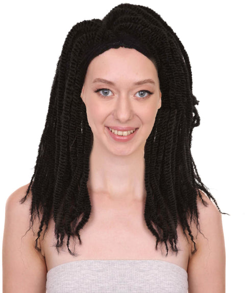 Black Dreadlock Women's Wig | Human Hair Dreadlock wig | Premium Breathable Capless Cap