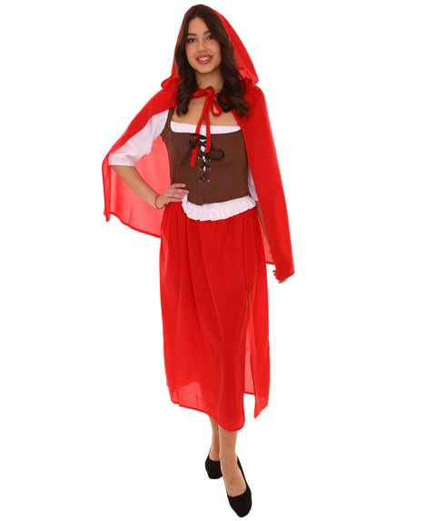 Adult Women's Storybook & Fairytale Costume | Red Cosplay Costume