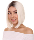 Katya Women's Shoulder Length Lace Front Bob with Dark Roots - Adult Fashion Wigs | Nunique | Nunique