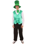Adult Men's Irish Leprechaun Costume | Green and Black Cosplay Costume