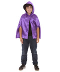 Child's Reversible hooded Short Cape costume | Multiple Color Option Halloween Costumes