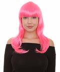 long Pink Fancy Wig