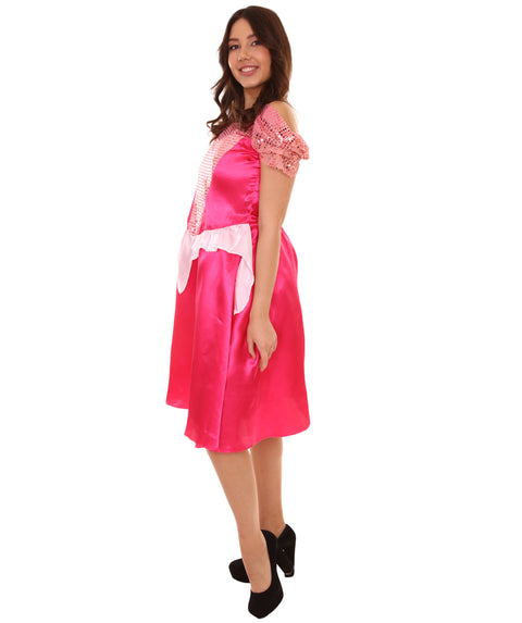 Adult Women's Princess Dress Costume | Pink Cosplay Costume
