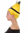 Adult Unisex Animated Movie Funny Character Yellow Wig | Premium Breathable Capless Cap | Flame Retardant Synthetic Fiber