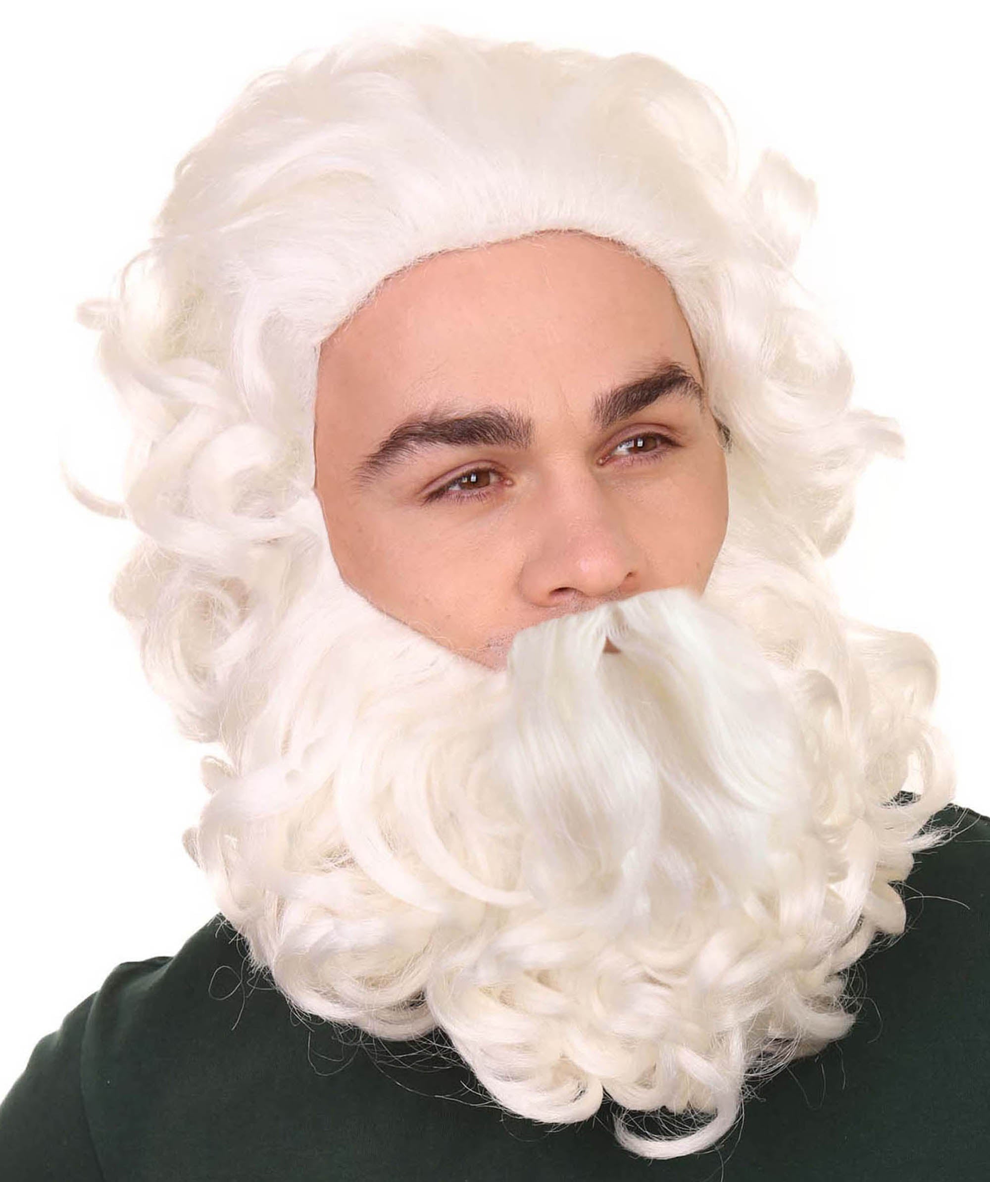 Professional Santa Wig Beard Set Halloweenpartyonline 