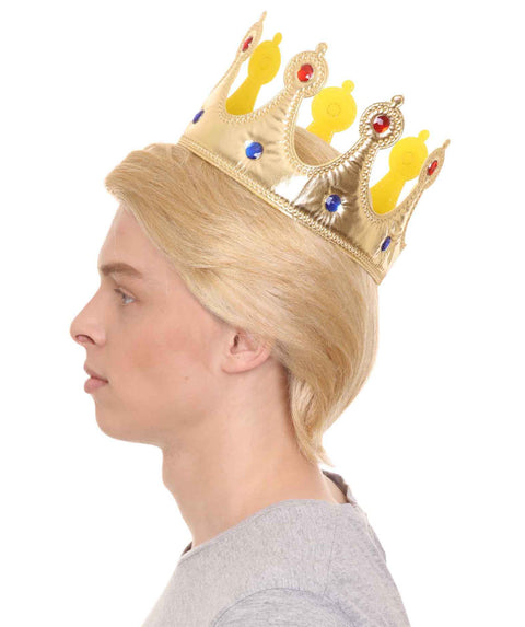 President Gold Jeweled Wig