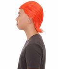 All Back Orange Mens Wig | Cosplay Halloween Wig | Premium Breathable Capless Cap