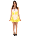 Adult Women's French Maid Costume | Yellow Cosplay Costume