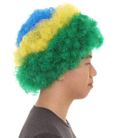 Brazil Flag Wig