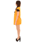 Adult Women's Ghost Dress Costume | Orange Halloween Costume