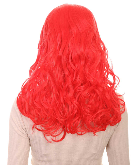 Red Curly  Mermaid Women's Wig