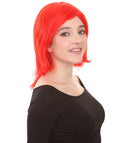 Shoulder Length Bob with Side Bangs Party Wig |  Halloween Wig | Premium Breathable Capless Cap
