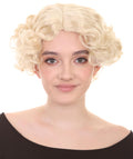 Sexy Womens Wig | Curly Blonde Short Celebrity Wig | Premium Breathable Capless Cap