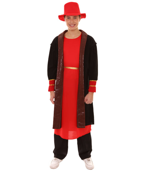 Adult Men's Painter Artitst Costume | Red Cosplay Costume