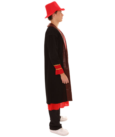 Adult Men's Painter Artitst Costume | Red Cosplay Costume