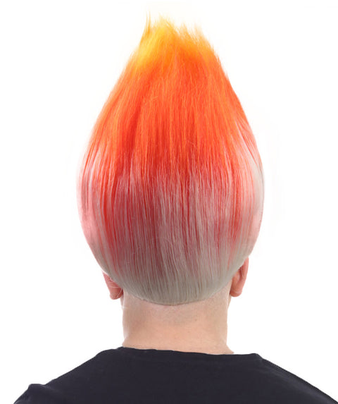 Trolls Orange & White Wig