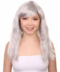 Womens Glamourama Grey Wig | Stage/Event Fancy Halloween Wig | Premium Breathable Capless Cap