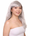 Womens Glamourama Grey Wig | Stage/Event Fancy Halloween Wig | Premium Breathable Capless Cap