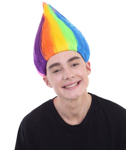 Unisex Troll Wig Collection , Assorted Colors Lots of Color Choices, Premium Breathable Capless Cap