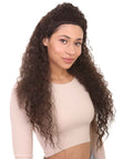 Womens Polynesian Princess Long Curly Wig