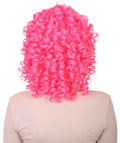 Colonial Pink Curly Wig