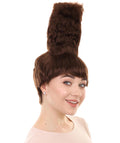 Crazy Tower Wig | Brown Cartoon Halloween Wig Premium Breathable Capless Cap