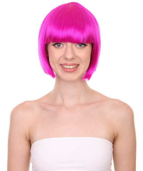 Women's Bob Wig | Short Fancy Cosplay Halloween Wig | Premium Breathable Capless Cap