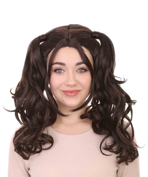 Womens Dolly Pigtail Wigs Collection | Party Event Ready Cosplay Halloween Wigs | Premium Breathable Capless Cap