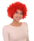 poland flag sport afro wig