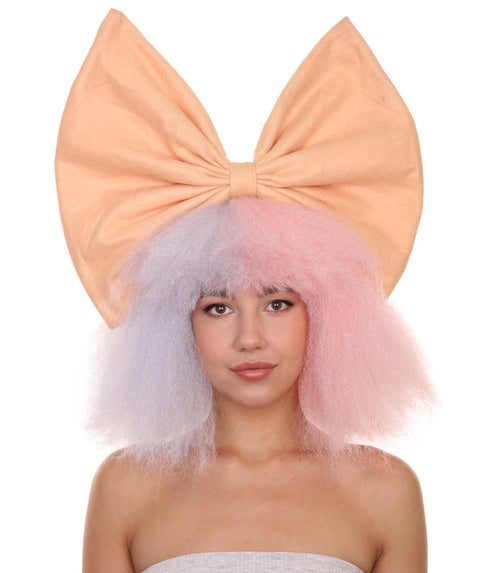 Two Tone Wig with Big Bow