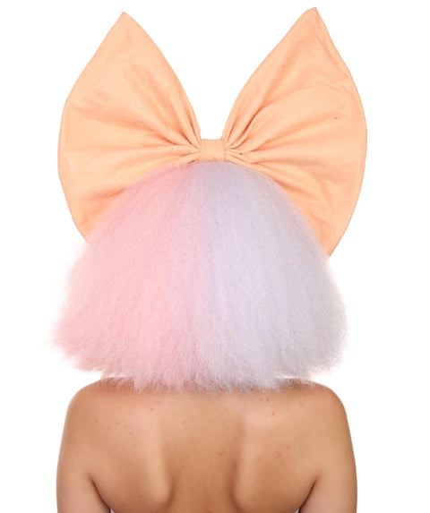 Two Tone Wig with Big Bow