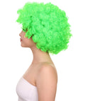 lime afro wig