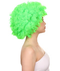 lime afro wig