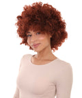 Burgundy Afro Wig