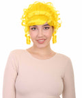 Yellow Colonial Historical Curly Cosplay Wig