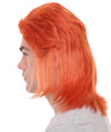 80's Neon Orange Rock Mullet Wig | Medium Halloween Wig | HPO ...