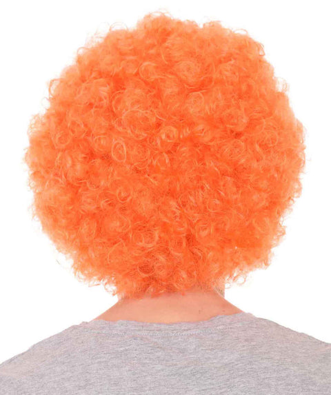 Orange Unisex Afro Wig | Jumbo Super Size Cosplay Halloween Wig
