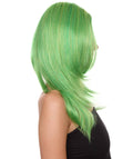 Clown Girl Green Long Wig