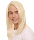 Petty Dark Wizard Dad | Slick Side Parted White Hair with Fake Forehead | Premium Halloween Wig