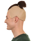 Adult Men's 8.5" Inch Short Length Animated Halloween Cosplay Water Tribe Warrior Bald Cap Brown Wig, Synthetic Soft Fiber Hair, Perfect for your next Festival and Group Anime Party! | HPO