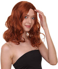Wavy Auburn Womens Wig